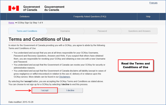 Figure 6: Terms and Conditions