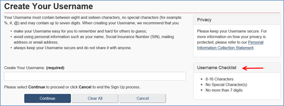 Figure 7: Username