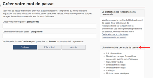 Figure 8 : Mot de passe