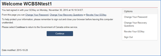 Figure 11: Welcome User