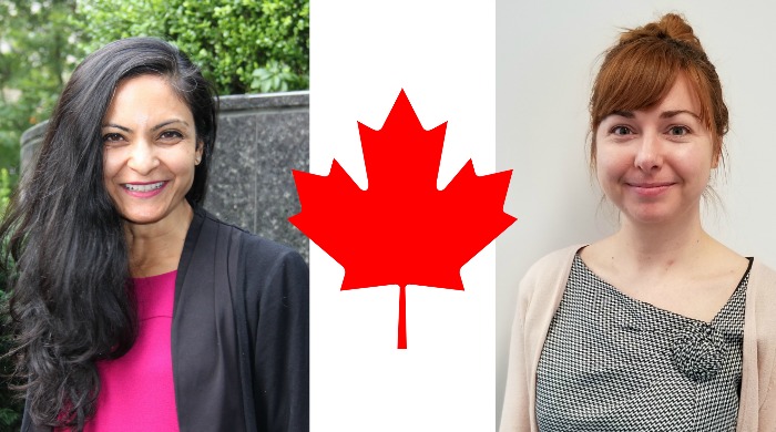 Two participants in the Official Languages Twinning Program