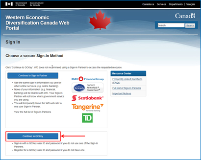 Figure 2: GCKey Sign-In Method